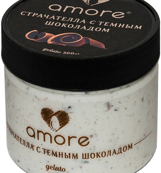 Мороженое Amore Страчателла с темным шоколадом 300мл