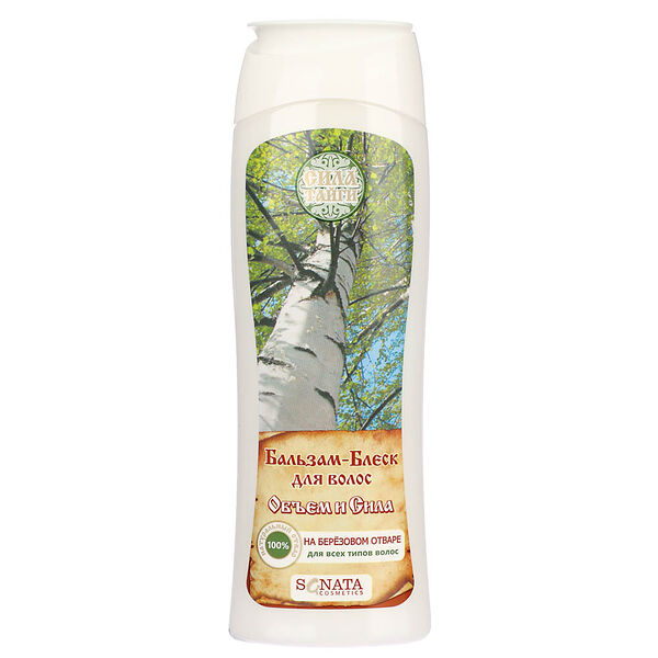 Блеск-бальзам для волос сила тайги объем и сила, п/б, 250 мл