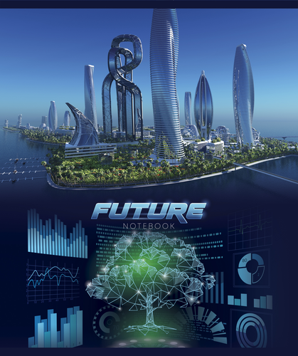 

Тетрадь ПЗБМ Города будущего 48 листов 1 шт. в ассортименте