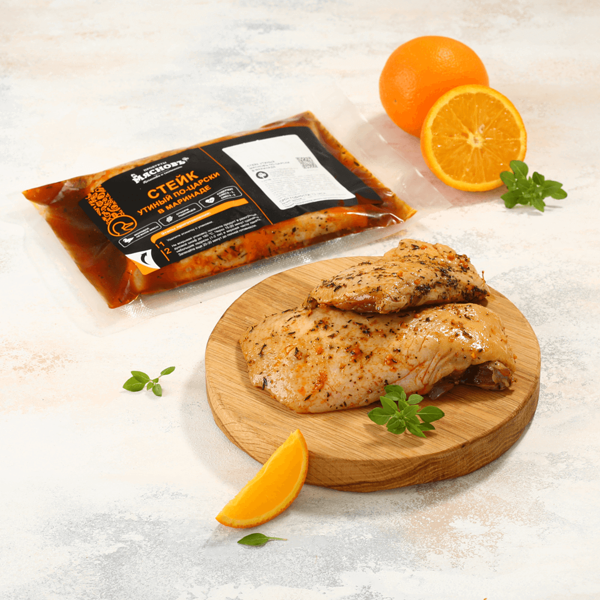 Стейк утиный МясновЪ По-Царски в маринаде 2 шт/уп