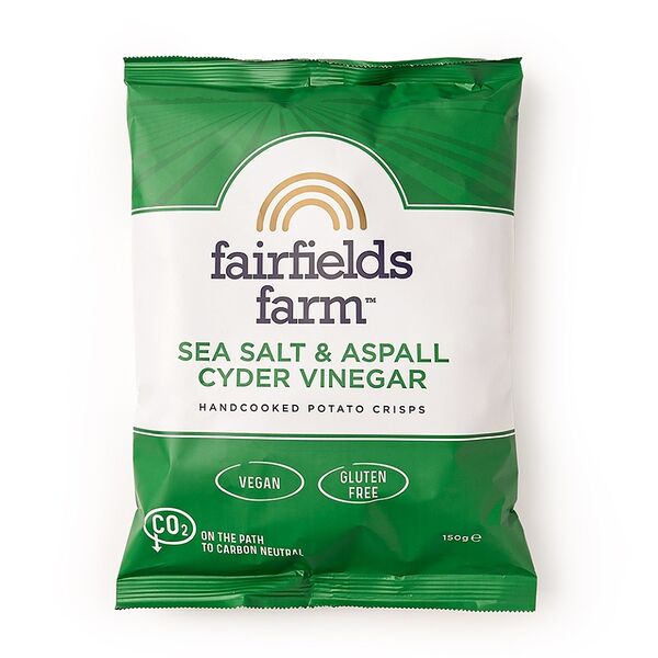 Чипсы картофельные Fairfields farm с яблочным уксусом Aspall (без глютена) 150г, Великобритания