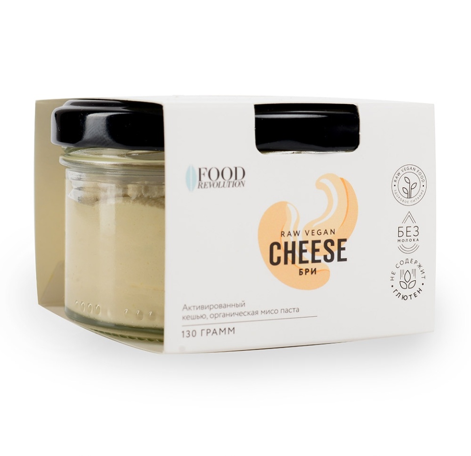 

Сыр веганский Food Revolution Raw Vegan Cheese мягкий бри 130 г