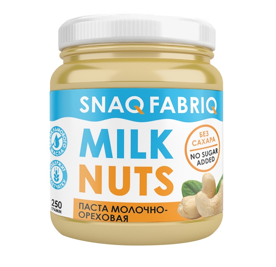 

Паста Snaq Fabriq Молочно-ореховая без сахара 250 г