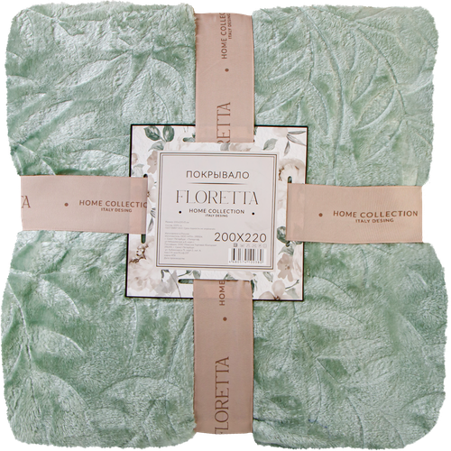 

Покрывало PiCassa Floretta 200х220см, зеленое