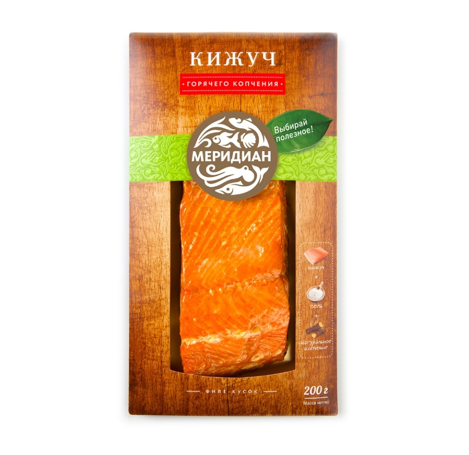 

Кижуч Меридиан горячего копчения филе-кусок 200 г