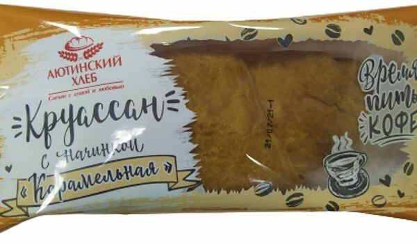 Круассан Аютинский хлеб с карамельной начинкой