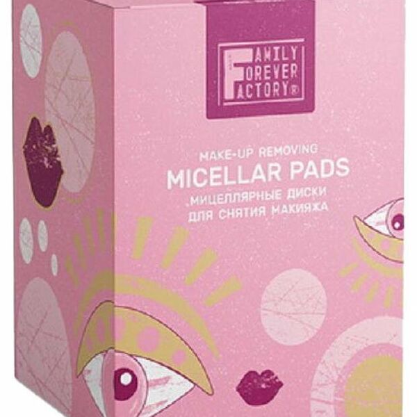Мицеллярные диски для снятия макияжа Family Forever Factory Micellar pads, 60 шт