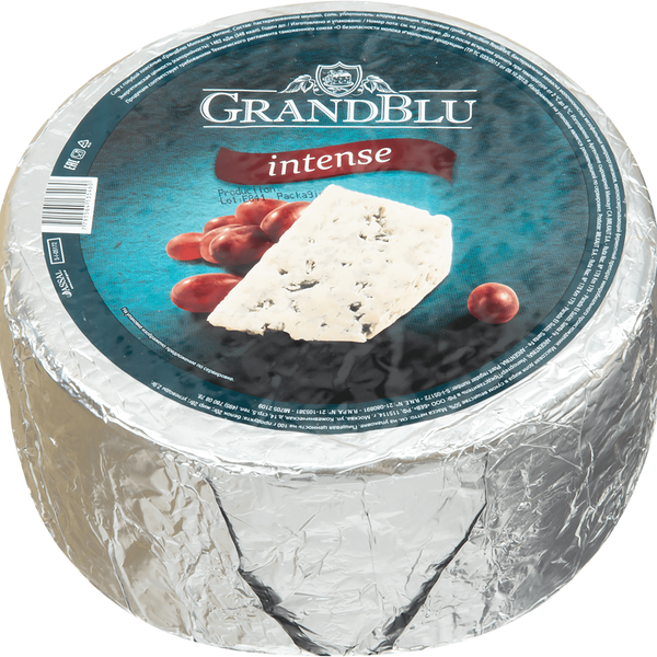 Сыр MILKANA GrandBlu intense с гол. плесень 50% без змж вес 