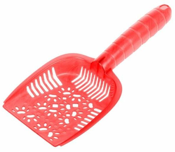 Совок для кошачьего туалета HOMECAT Atlantis рубиновый перламутр 25х10,8х3,5 см