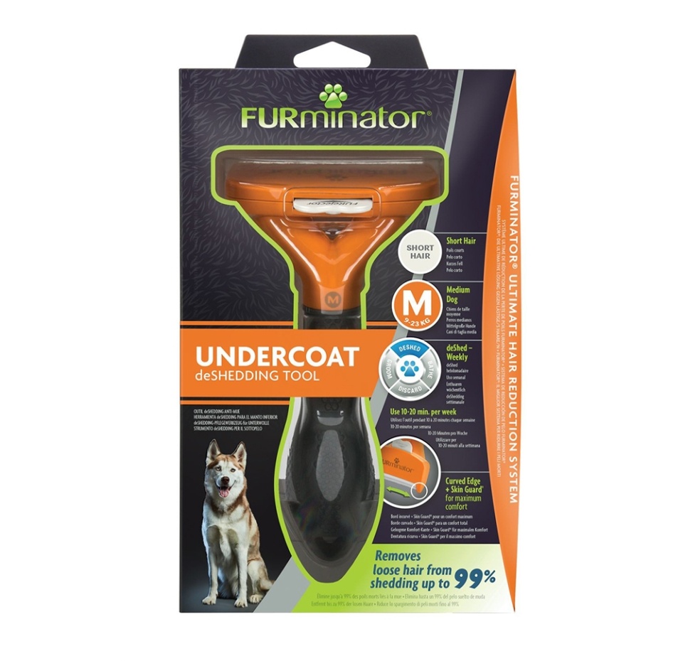 

Фурминатор для короткошерстных собак Furminator Short Hair 7 см