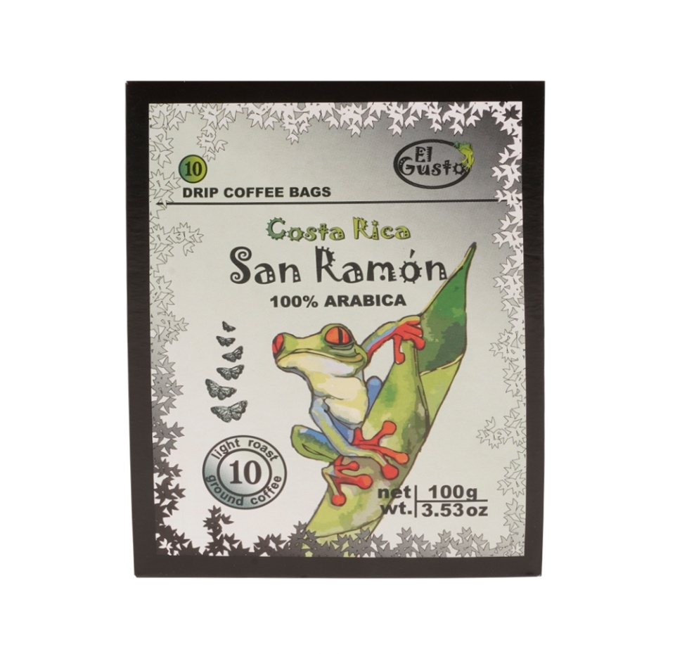 

Кофе молотый El Gusto San Ramon в фильтр-пакетах 100 г, Коста-Рика