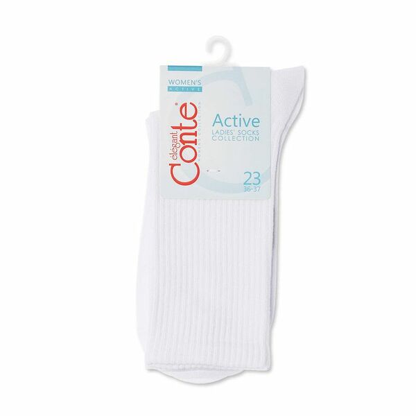 Носки женские хлопковые Conte Elegant Аctive 20С-20СП 23р белый