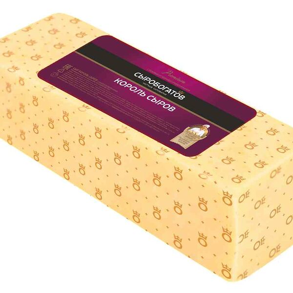 Сыр Сыробогатов Король сыров с ароматом топлёного молока 40%, весовой