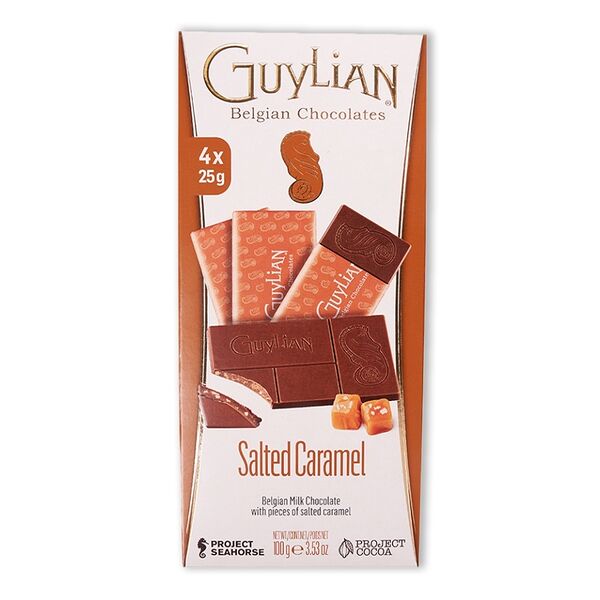 Шоколад молочный Guylian с соленой карамелью