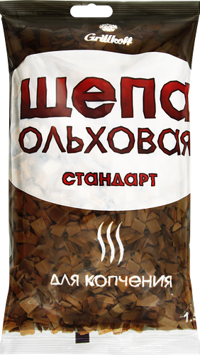 Щепа для копчения Grillkoff стандарт, ольха, 1.5 л