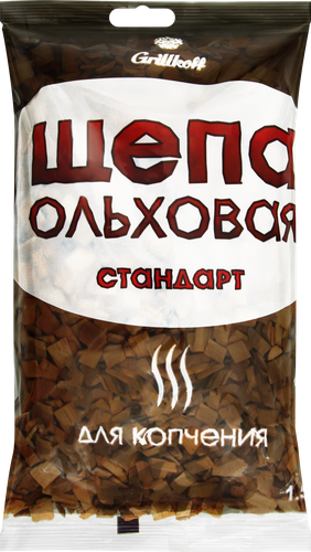 

Щепа для копчения Grillkoff стандарт, ольха, 1.5 л