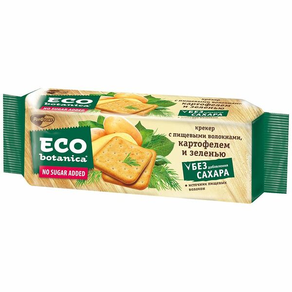 Крекер Eco Botanica пищевые волокна-картофель-зелень, 175г
