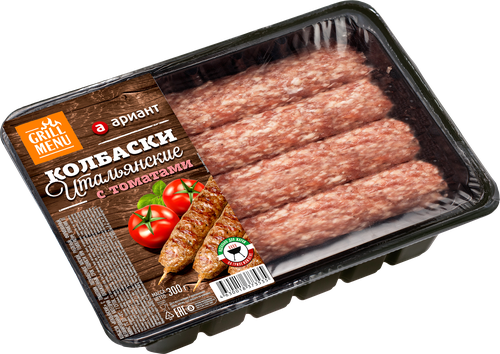 

Колбаски Ариант Итальянские с томатами, 300г