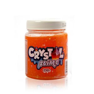 Лизун Slime Лаборатория " Crystal slime " апельсиновый 250г
