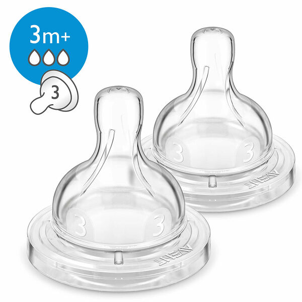 Philips Avent Соска со средним потоком Anti-Colic с 3-х месяцев 2 шт SCF633/27 