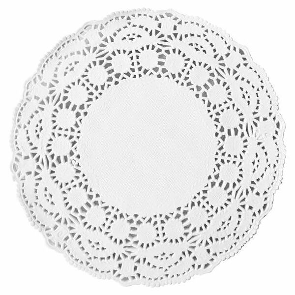Салфетки ажурные одноразовые белые 50 листов, 16 см