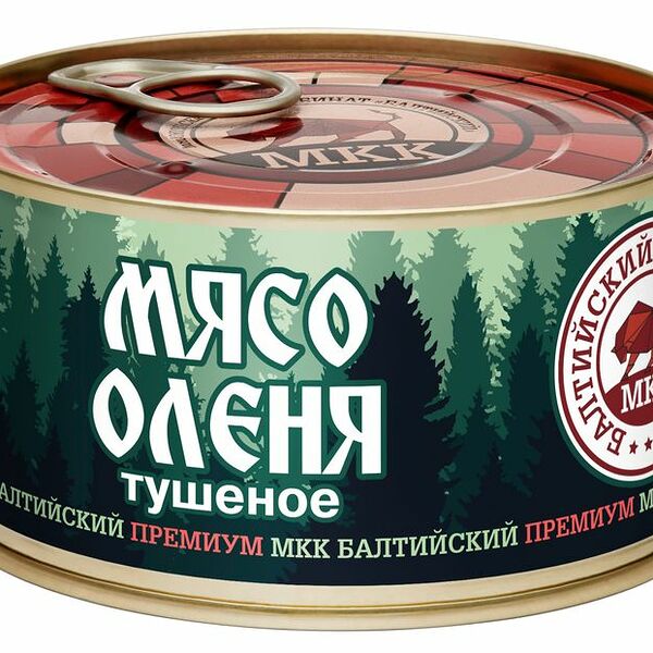 Мясо оленя Балтийский деликатес тушеное 325г