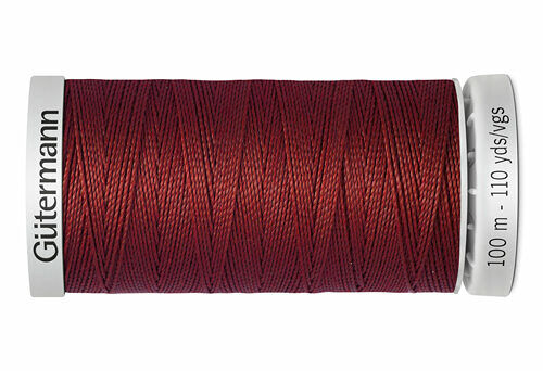 724033 Нить Extra Strong M 782 суперкрепкая, 100м, 100% п/э Gutermann(221 красно-терракотовый)