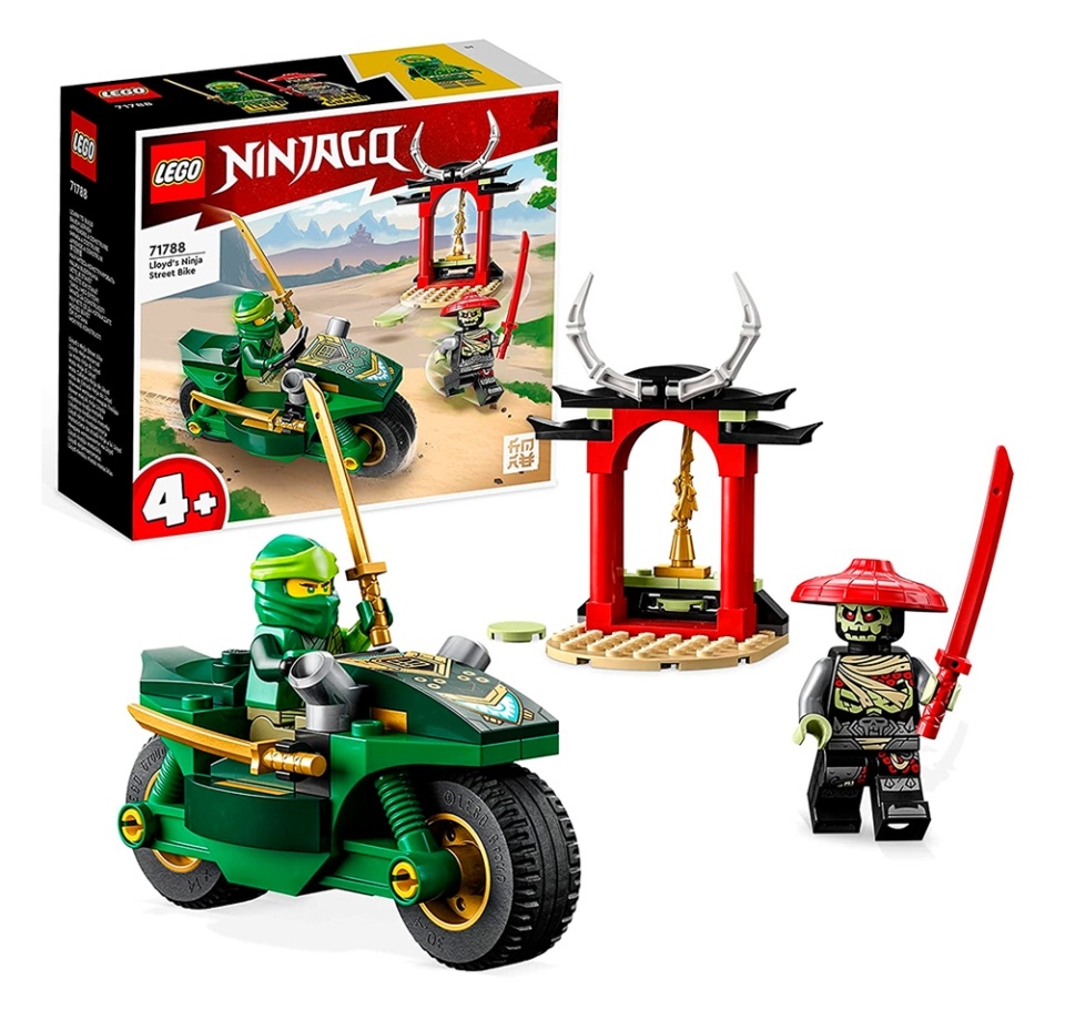 

Конструктор LEGO детский Ninjago Уличный мотоцикл ниндзя Ллойда