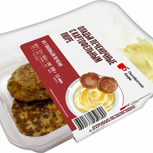 Оладьи Пятерочка Кафе печеночные с картофельным пюре,250г