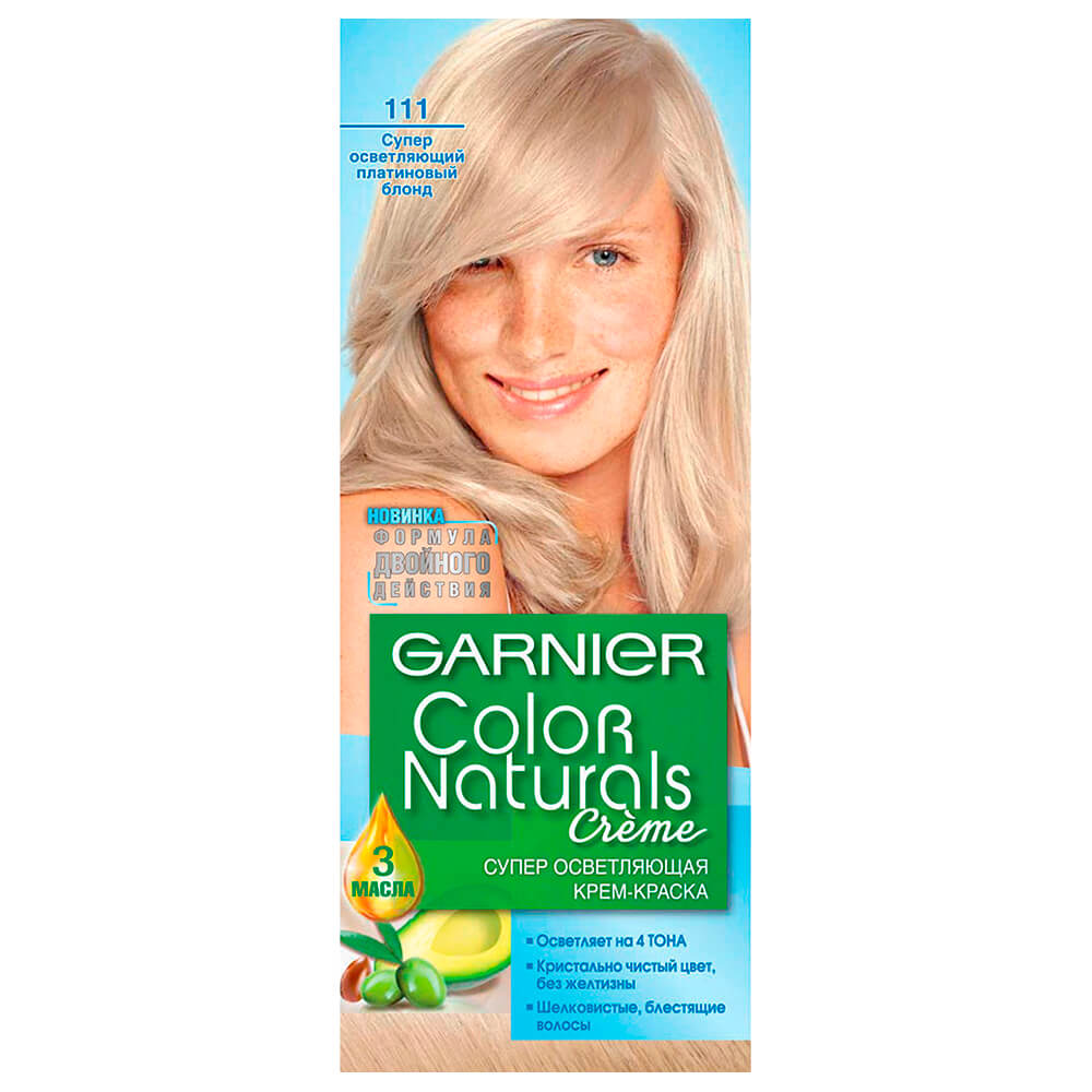 

Крем-краска для волос Garnier Color Naturals 111 Суперосветляющий платиновый блонд 112 мл