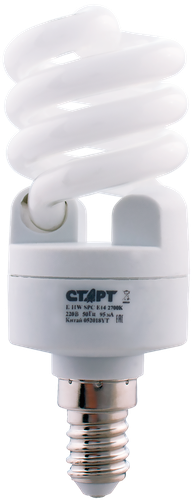 

Лампа энергосберегающая СТАРТ 11WSPC E14 2700K