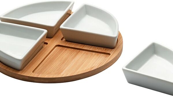 Менажницы Apollo Circulo с подставкой 4шт