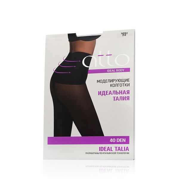 Женские колготки Atto Ideal Body Talia 40den Nero 2 размер