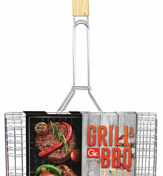 Решетка Light (Лайт) Стейк секционная, 34x22х3 см ТМ Grifon (Грифон)