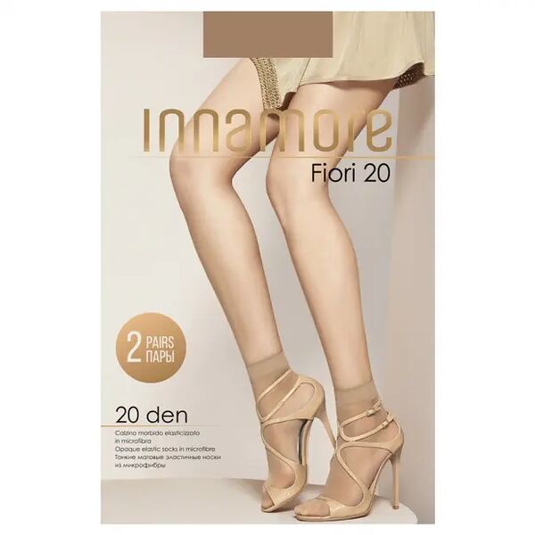 Носки Innamore Fiori daino, 20 den, 2 пары