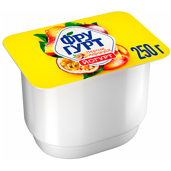 Купить Йогурт Фругурт 2,5% 250г персик-маракуйя по низкой цене с ...