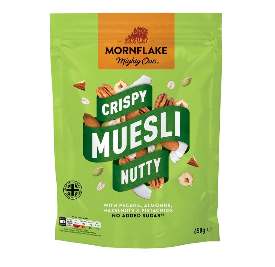 

Мюсли с орехами Mornflake Crispy Nutty 650 г