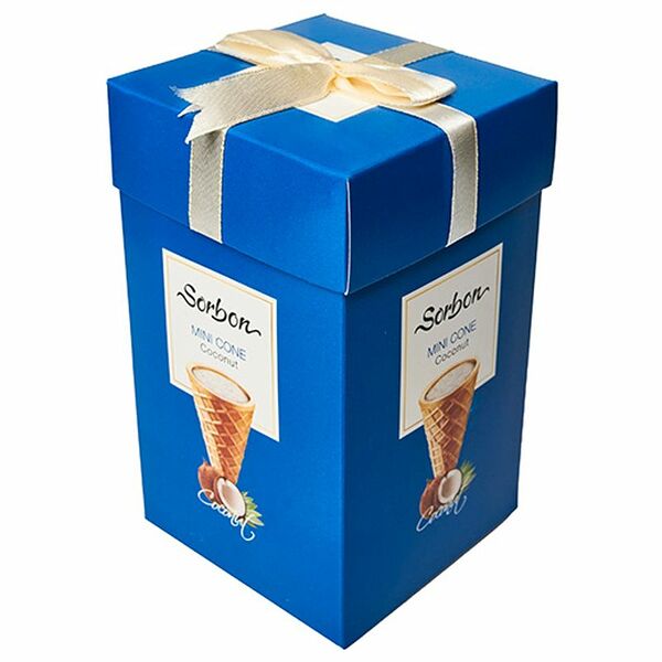 Мини-рожок хрустящий Sorbon с начинкой кокос, 200 г