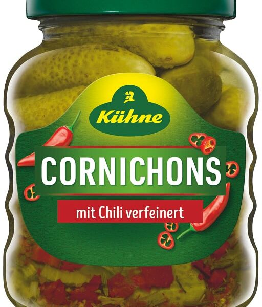 Корнишоны Kuhne острые 180г
