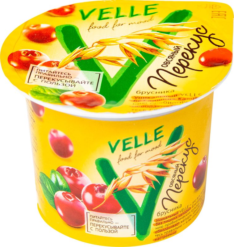 

Продукт овсяный Перекус Velle Брусника 140 г