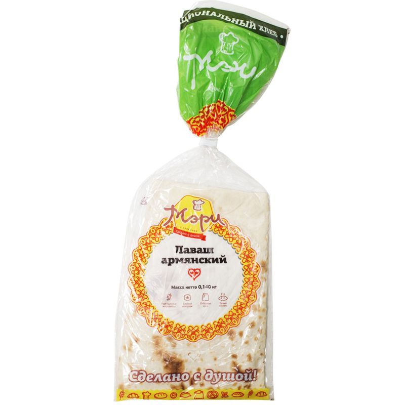 

Лаваш Армянский Мэри пшеничный, 140 г