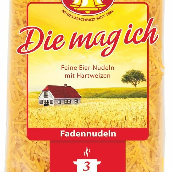 Макаронные изделия Fadennudeln 3 Glocken Die Mag Ich Feine Eier-Nudeln