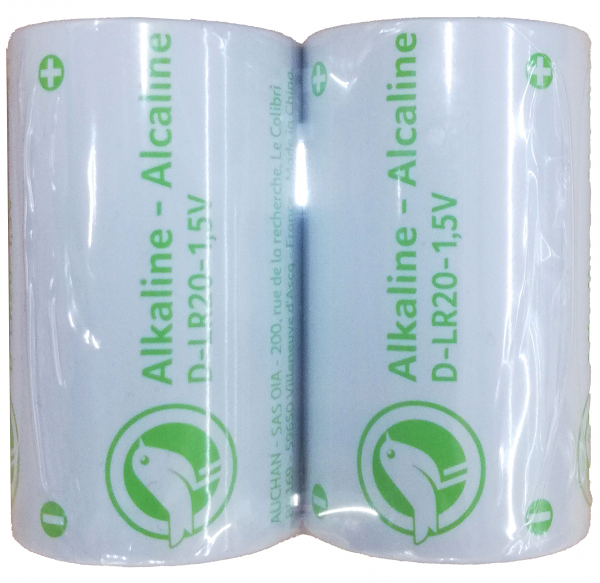 Батарейки LR20 Каждый день щелочные, 2 шт