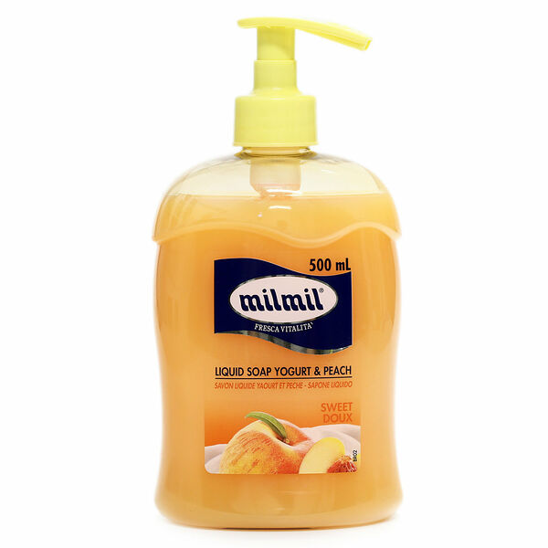 Жидкое мыло с дозатором Yogurt & Peach ТМ MilMil (МилМил)
