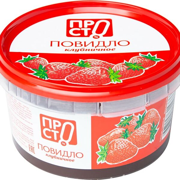 Повидло ПРОСТО Клубничное 500г