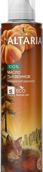 Масло тыквенное Altaria  нерафинированное 250мл
