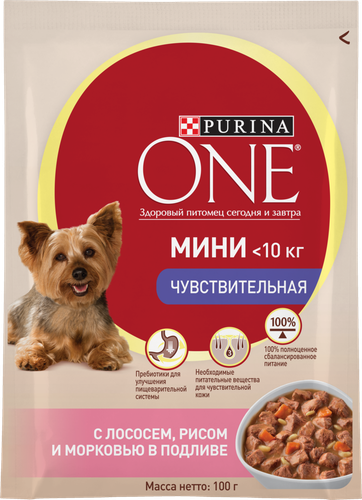 

Корм д/собак PURINA ONE Маленьких с чувствительным пищеварением