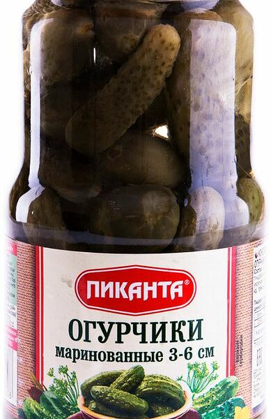 Огурчики маринованные ТМ Пиканта 520 г