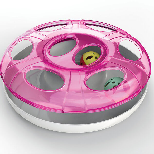 Трек с мячиками 25х8 см красный