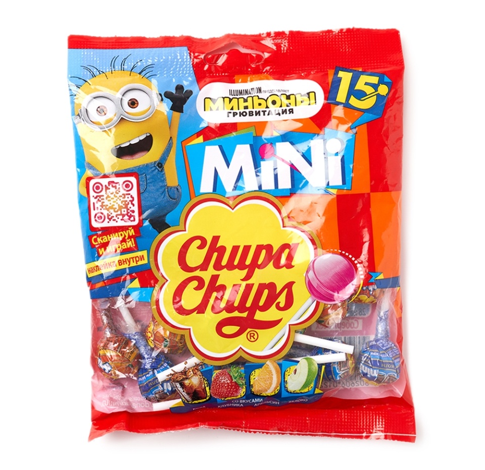 

Карамель Chupa Chups Mini ассорти вкусов, 90г